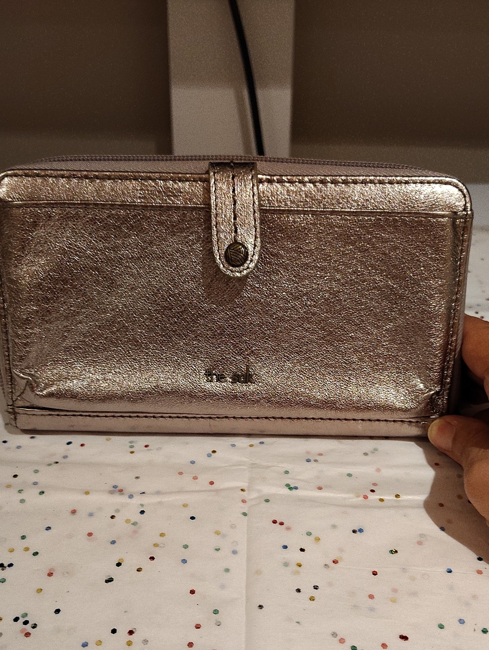 The Sak Women's Metallic Leather Wallet / Wristlet